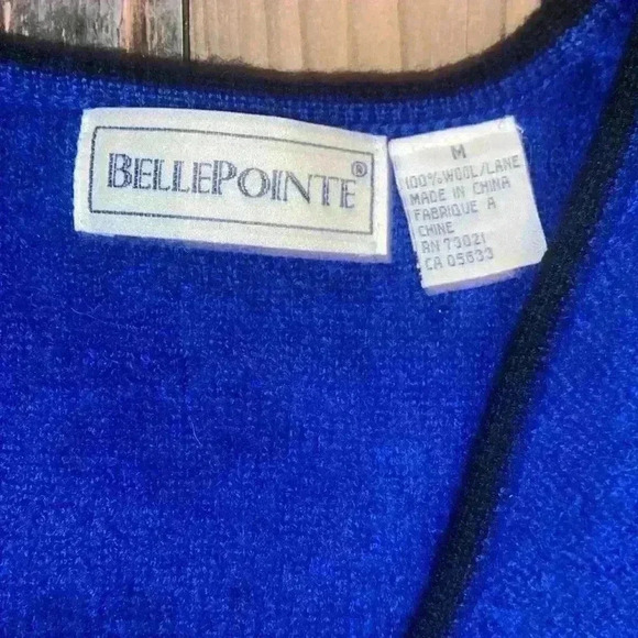 Vintage BellePointe Wool zip up Vest Kentucky size Medium - Picture 3 of 4
